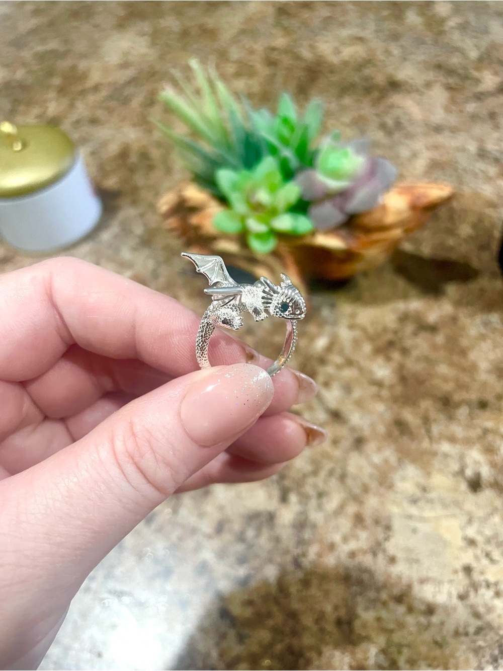 Silver Dragon Ring - Picture 9 of 12